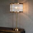 Loiza Glass and Brushed Gold Table Lamp