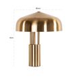 Linzy Brushed Gold Metal Table Lamp