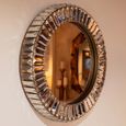 Becky Crystal and Gold Round Wall Lamp