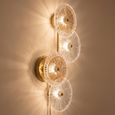 Linzi Glass and Brushed Gold Wall Lamp