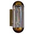 Anja Crystal and Bronze Wall Lamp