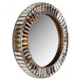Becky Crystal and Gold Round Wall Lamp
