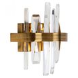 Brigh Crystal and Gold Wall Lamp