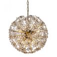 Cyntha Crystal and Bronze Chandelier