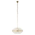Desire Crystal and Brushed Gold Medium Chandelier