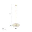 Desire Crystal and Brushed Gold Medium Chandelier