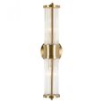 Lyan Glass and Brushed Gold Wall Lamp