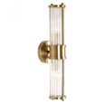 Lyan Glass and Brushed Gold Wall Lamp