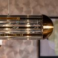 Mula Crystal and Bronze Pendant Light