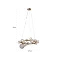 Yosie Glass and Brushed Gold Chandelier