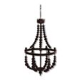 Bourgogne Beaded Chandelier - Black - Metal