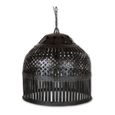 Chateaux Dome Pendant Light - Black - Metal