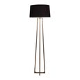Lesina Tripod Floor Lamp - Black and Antique Brass - Metal