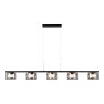 Cholet Pendant Light - Black and Clear - Glass and Metal