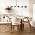 Cholet Pendant Light - Black and Clear - Glass and Metal