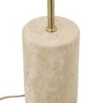Sheffield Floor Lamp - Beige - Marble and Metal