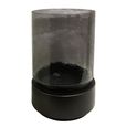Janet Hurricane Black Glass Candle Holders thumbnail 2