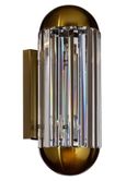 Anja Crystal and Bronze Wall Lamp