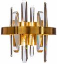Brigh Crystal and Gold Wall Lamp