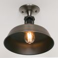 Ceiling Light - Brushed Silver Metal