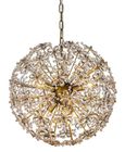 Cyntha Crystal and Bronze Chandelier