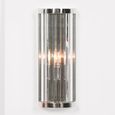 Deco Wall Light - Chrome and Glass - 39cm