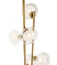 Luva Glass and Gold Metal Floor Lamp