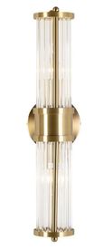 Lyan Glass and Brushed Gold Wall Lamp