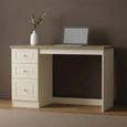 Vienna Desk - 3 Drawer - Cream