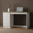 Vienna Desk - 3 Drawer - Porcelain