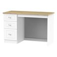 Vienna Desk - 3 Drawer - Porcelain