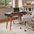 Pevensey Study Desk - Black & Oak - AW3150