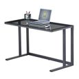 Air Glass Home Office Desk - Black - AW53385