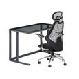 Air Glass Home Office Desk - Black - AW53385
