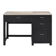 Carver Lift Top Office Desk - Black - 9257196COMUK