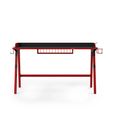 Fuego Gaming Desk - Red & Black - AW9230