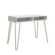 Novogratz Athena Desk - White Marble - AW9618891COMNUK