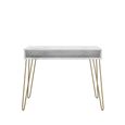 Novogratz Athena Desk - White Marble - AW9618891COMNUK