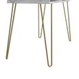 Novogratz Athena Desk - White Marble - AW9618891COMNUK