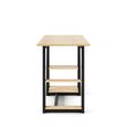 Penzance Study Desk - Oak & Black - AW3140