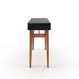 Pevensey Study Desk - Black & Oak - AW3150
