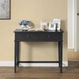 Franklin Writing Desk - Painted - 2 Drawer - Black - 7919872COMUK
