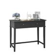 Franklin Writing Desk - Painted - 2 Drawer - Black - 7919872COMUK