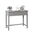 Franklin Writing Desk - Painted - 2 Drawer - Grey - 7919815COMUK