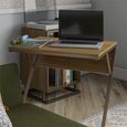 Novogratz Regal Accent Table - Walnut - 3076905COMNUK