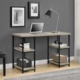 Elmwood Desk - Double Pedestal - Distressed Grey Oak - 9832096PCOMUK