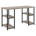 Elmwood Desk - Double Pedestal - Distressed Grey Oak - 9832096PCOMUK