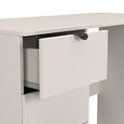 Bora Desk - 3 Drawer - Open Shelf - Kashmir Matt