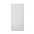 Yarmouth Desk - 3 Drawer - Black Matt and White Matt