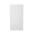 Fluted Desk - 4 Drawer - White Matt